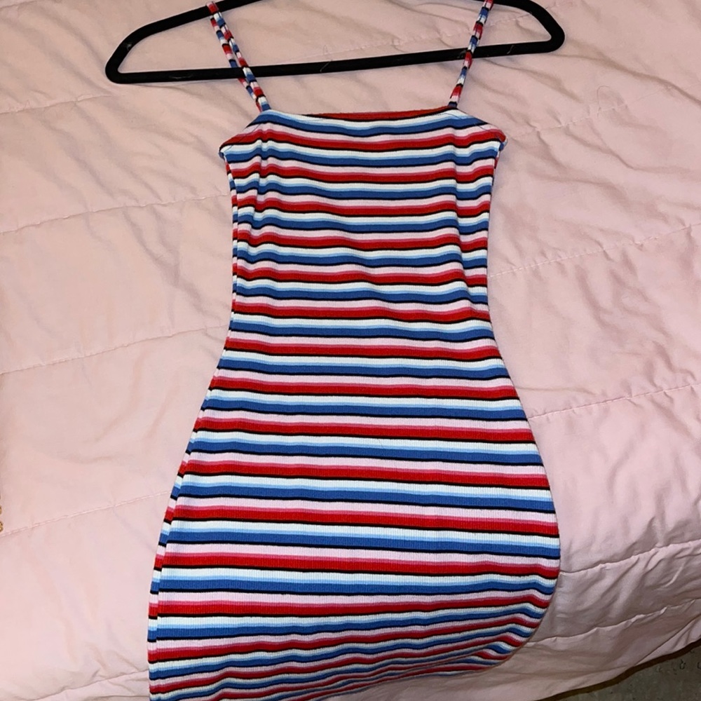 H&M colorful bodycon dress